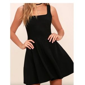 Lulus Black Skater Dress